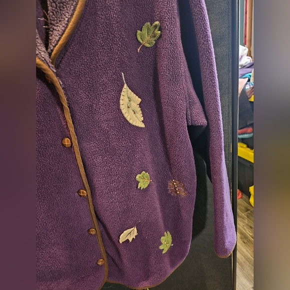 Northern Reflections Deep Purple Fleece Jacket ๐๐ - Picture 5 of 10